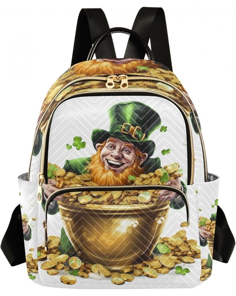 Small Backpack Purse for Women, St-patrick's Day Coins Travel Bag Casual Daypack Shoulder Bag Medium $16.20 Backpacks