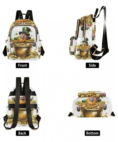 Small Backpack Purse for Women, St-patrick's Day Coins Travel Bag Casual Daypack Shoulder Bag Medium $16.20 Backpacks