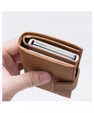 Protection Credit Card Holder Men Wallet Hasp Metal Purse Single Box Aluminium Blocking Case for Bank (Color : Black) $31.19 ...