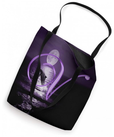 V Dolphin Purple Animal Ocean Moon Sea Initial Letter Name Tote Bag $8.96 Totes