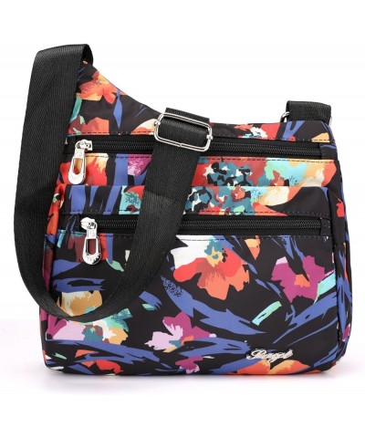 Nylon Multi-Pocket Crossbody Purse Bags for Women Travel Shoulder Bag Jasmine $11.22 Shoulder Bags