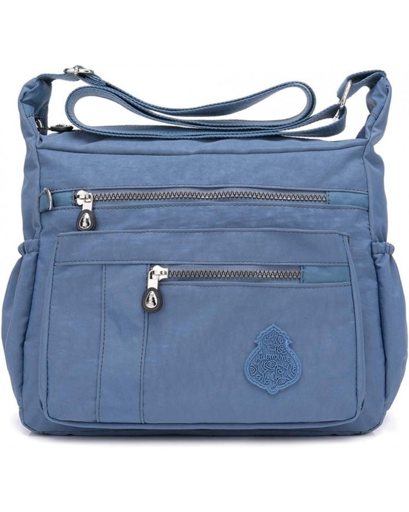 Women Crossbody Purse Nylon Waterproof Shoulder Bag Lightweight Messenger Bag Work Travel Shoulder Purse Blue $15.96 Shoulder...