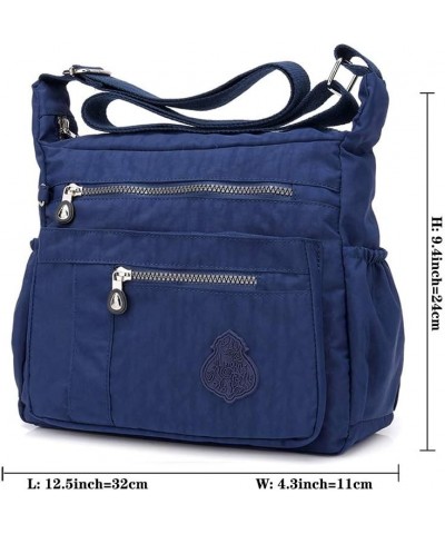 Women Crossbody Purse Nylon Waterproof Shoulder Bag Lightweight Messenger Bag Work Travel Shoulder Purse Blue $15.96 Shoulder...