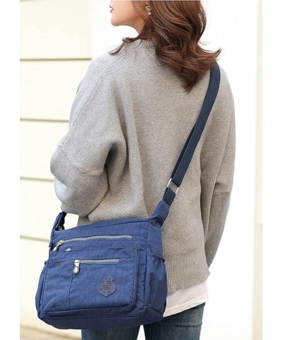 Women Crossbody Purse Nylon Waterproof Shoulder Bag Lightweight Messenger Bag Work Travel Shoulder Purse Blue $15.96 Shoulder...