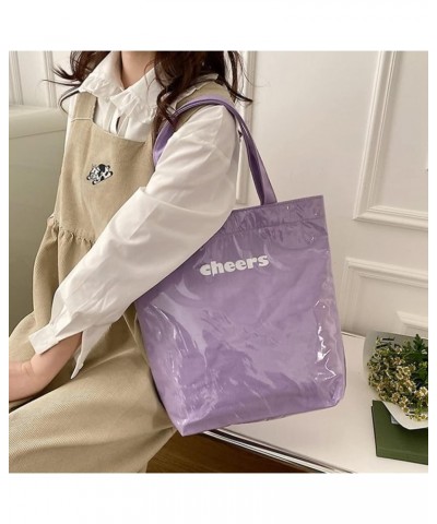 Aesthetic Tote Bag Vintage Style Hobo Bag Inclined Shoulder Bag Large Capacity for Girls Women Office School (Orange) Purple ...