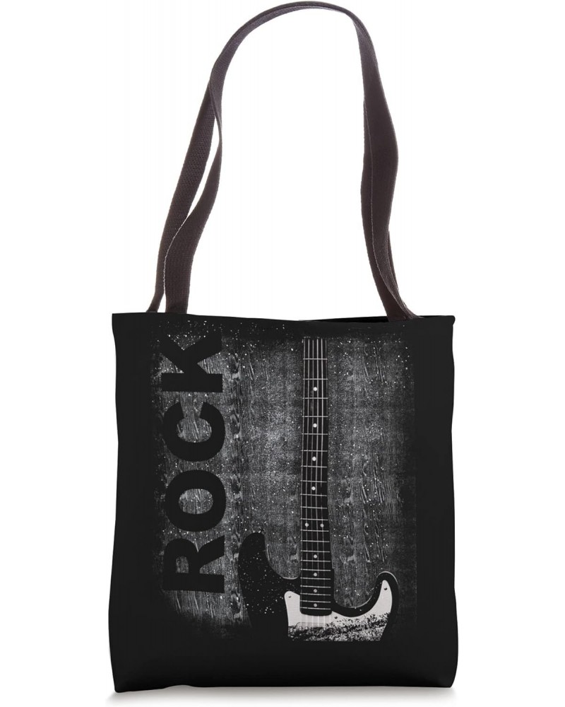 Rock Band Men Women Guitar Players Distressed Design Tote Bag $12.74 Totes