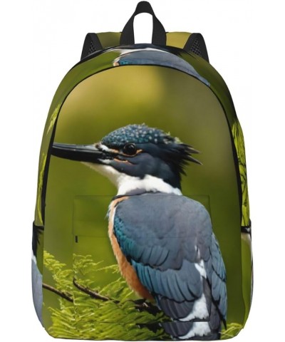 Cute Bird Print Casual Double Shoulder Daypack,Anti-Theft Travel Canvas Backpack For Men And Women Black Medium $26.41 Backpacks