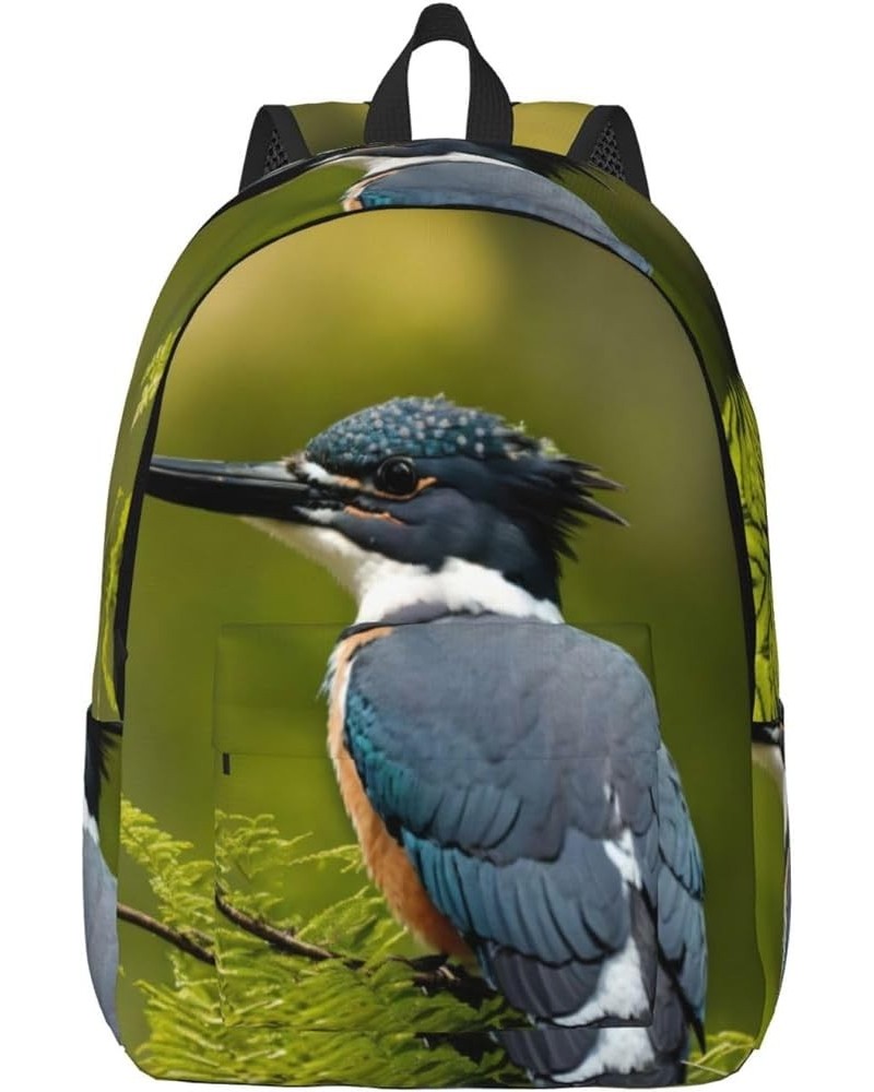 Cute Bird Print Casual Double Shoulder Daypack,Anti-Theft Travel Canvas Backpack For Men And Women Black Medium $26.41 Backpacks