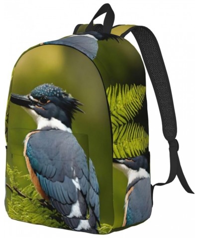 Cute Bird Print Casual Double Shoulder Daypack,Anti-Theft Travel Canvas Backpack For Men And Women Black Medium $26.41 Backpacks