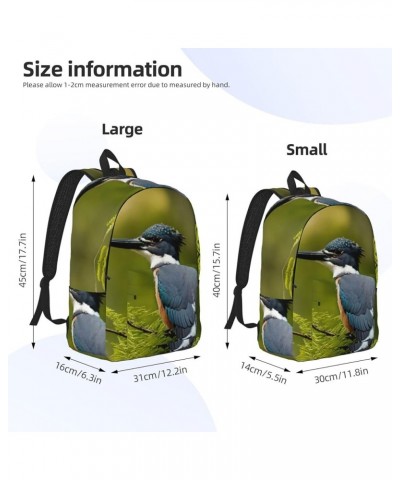 Cute Bird Print Casual Double Shoulder Daypack,Anti-Theft Travel Canvas Backpack For Men And Women Black Medium $26.41 Backpacks