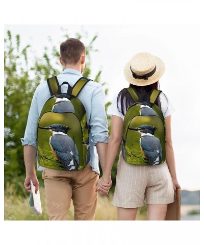 Cute Bird Print Casual Double Shoulder Daypack,Anti-Theft Travel Canvas Backpack For Men And Women Black Medium $26.41 Backpacks