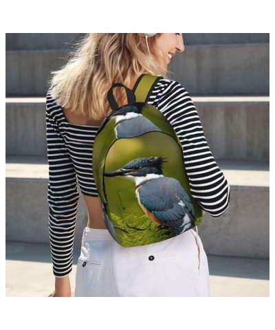 Cute Bird Print Casual Double Shoulder Daypack,Anti-Theft Travel Canvas Backpack For Men And Women Black Medium $26.41 Backpacks