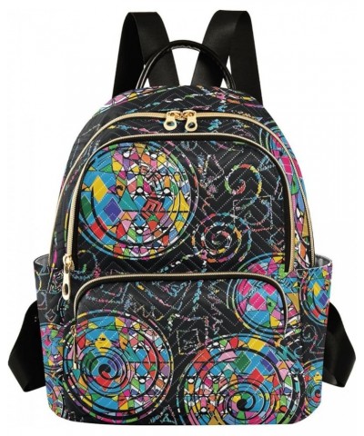 Ethnic Boho Mandala Abstract Small Backpack Purse for Women Travel Bag Fashion Daypack Back Pack Shoulder Bag Multicolor Smal...