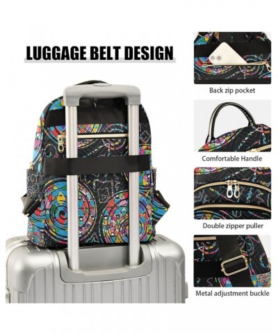 Ethnic Boho Mandala Abstract Small Backpack Purse for Women Travel Bag Fashion Daypack Back Pack Shoulder Bag Multicolor Smal...