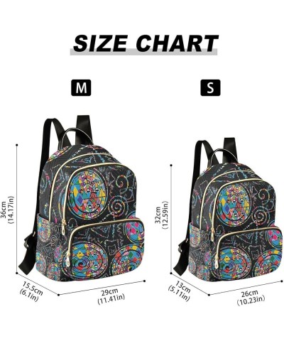 Ethnic Boho Mandala Abstract Small Backpack Purse for Women Travel Bag Fashion Daypack Back Pack Shoulder Bag Multicolor Smal...