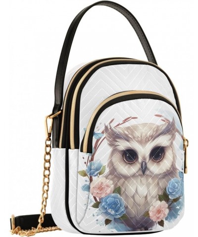 Kawaii Owl Flowers Floral Small Crossbody Bags for Women Cell Phone Shoulder Purse Handbags Wallet 21215838 $13.44 Crossbody ...