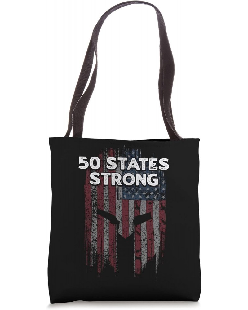 50 States Strong Patriotic American Patriotism USA Tote Bag $16.20 Totes