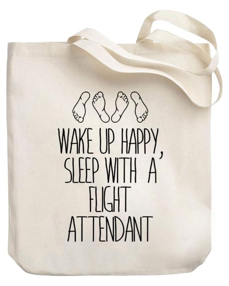 Sleep with a Flight Attendant Canvas Tote Bag 10.5" x 16" x 4 $21.99 Totes