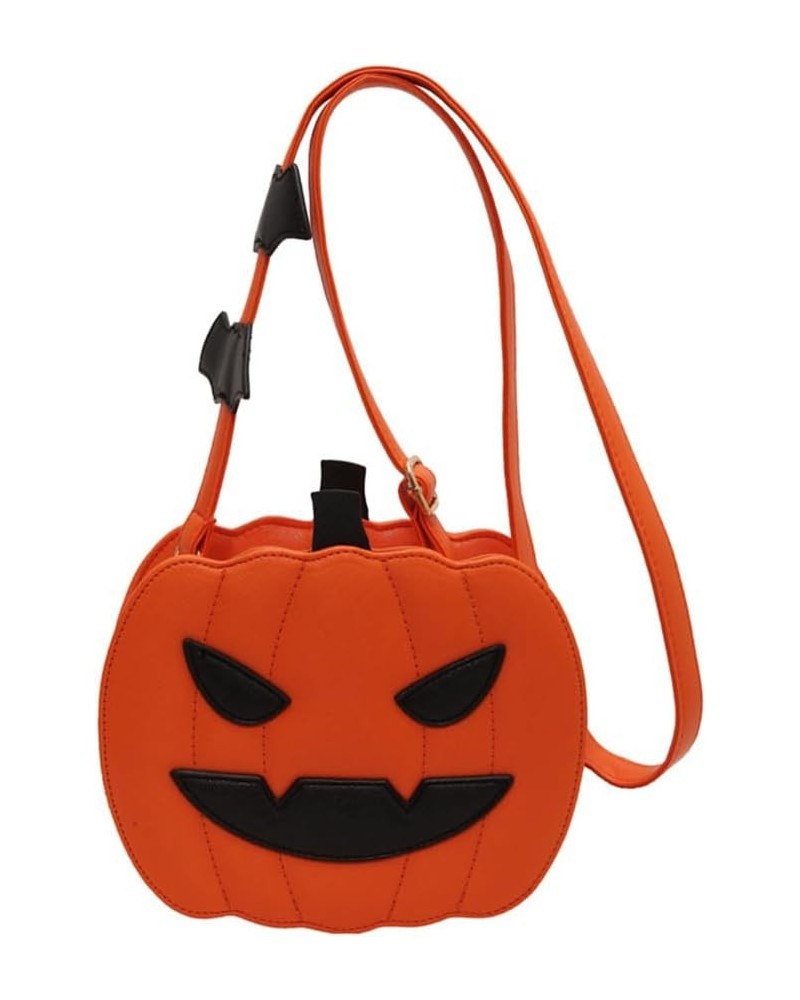 Spooky Pumpkin Purse - Halloween Crossbody Bag for Women, Stylish and Fun Halloween Accessories Orange Angry $11.00 Crossbody...