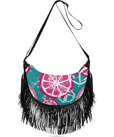 Women Fringe Tassel Cross Body Bag Leisure Shoulder Bag Color138 $13.50 Crossbody Bags