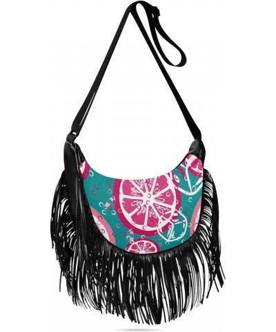 Women Fringe Tassel Cross Body Bag Leisure Shoulder Bag Color138 $13.50 Crossbody Bags