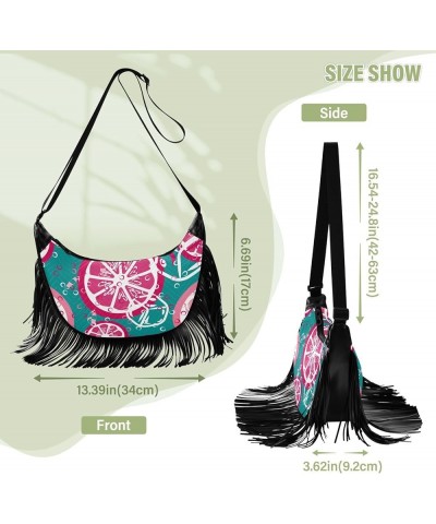 Women Fringe Tassel Cross Body Bag Leisure Shoulder Bag Color138 $13.50 Crossbody Bags