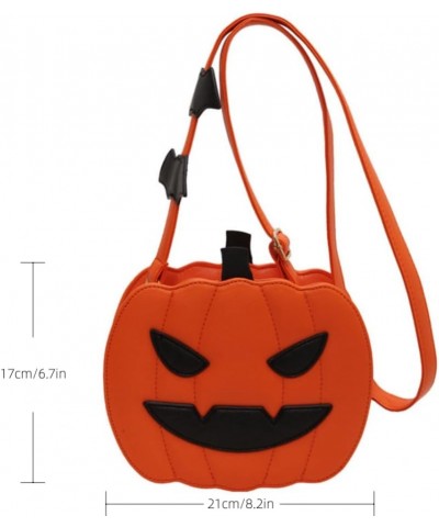 Spooky Pumpkin Purse - Halloween Crossbody Bag for Women, Stylish and Fun Halloween Accessories Orange Angry $11.00 Crossbody...