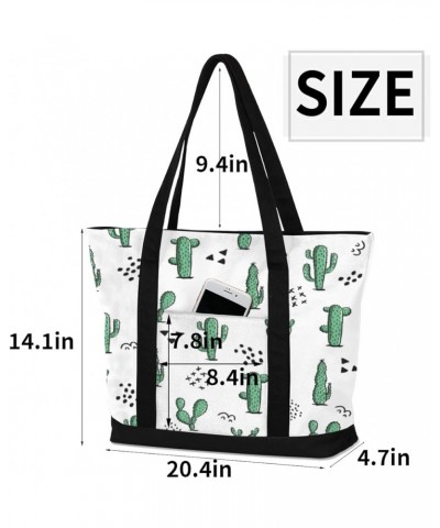 Tote Bag for Women Canvas Shoulder Bag Large Casual Handbag Lightweight Tote Bag with Zipper for Work Travel Shopping Funny C...