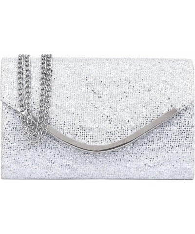 Clutch Purses Evening Bag for Women Formal,Classic Envelope Purses and Handbags Wedding Party Prom with Shoulder Strap Shine ...