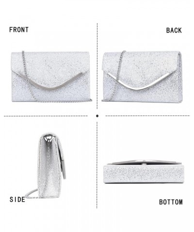 Clutch Purses Evening Bag for Women Formal,Classic Envelope Purses and Handbags Wedding Party Prom with Shoulder Strap Shine ...