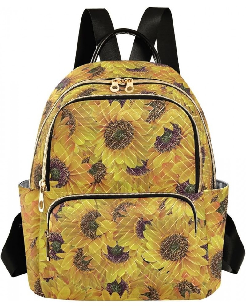 Sunflower Art Casual Fashion Polyester Travel Rucksack Shoulder Bag Color Medium $14.80 Backpacks