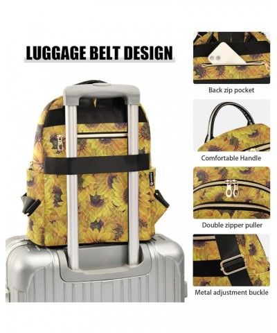 Sunflower Art Casual Fashion Polyester Travel Rucksack Shoulder Bag Color Medium $14.80 Backpacks