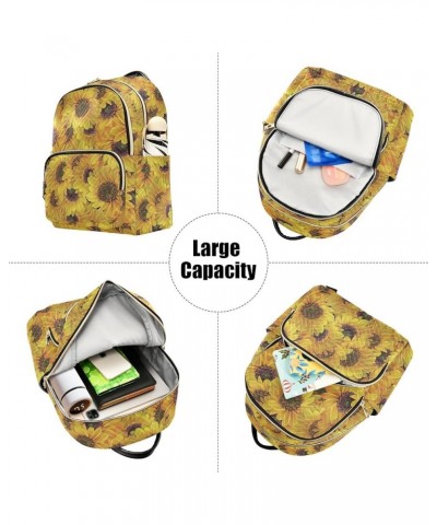 Sunflower Art Casual Fashion Polyester Travel Rucksack Shoulder Bag Color Medium $14.80 Backpacks