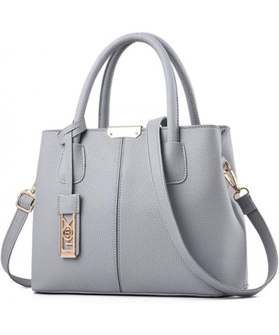 Fashion Handbag Simple Bag Large Capacity One Shoulder Women Bag Prairie State College Grey $12.65 Shoulder Bags