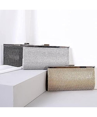 Evening Bag Both Side Sparkly Bag， Ladies Clutch Bag Rhinestone Evening Bag Party Chain Bag (Color : Silver) Gold $20.25 Even...