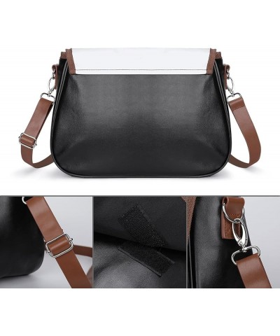 Colorful Womens Leather Expandable Travel Crossbody Adjustable Strap Style-8 $15.80 Crossbody Bags