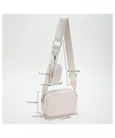 Crossbody Bags Fashion Commute Bag Simple Portable Adjustable Strap with Small Purse Elegant for Weekend Vacation Beige $8.75...