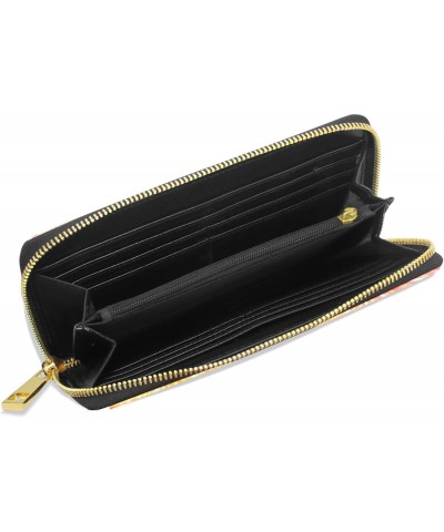 Women Leather Wallet Lemonade Multi Functions Zipper Clutch Purse Cards Holder Long $18.47 Wallets