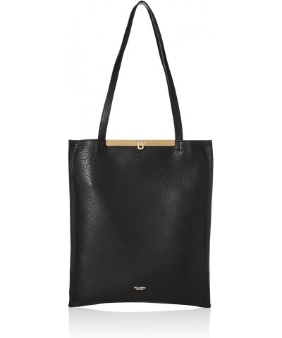 Leather A4 Tote Black (Black 19-3911tcx) $47.05 Handbags