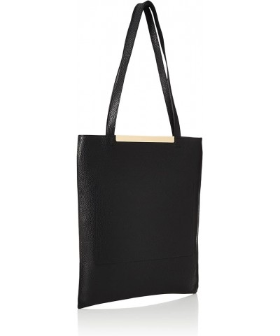 Leather A4 Tote Black (Black 19-3911tcx) $47.05 Handbags