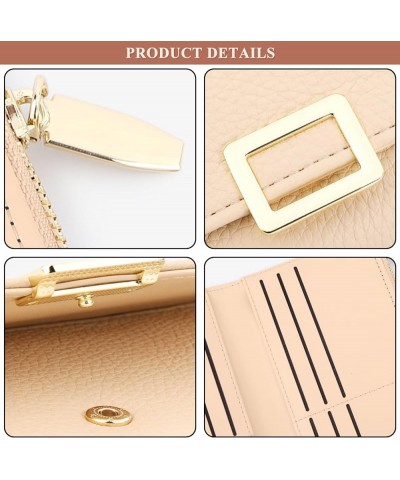 Vegan Clutch Bag for Women, Multi-Pocket Zipper Long Wallets Soft PU Leather Purses Fashion Card Holder (Yellow) Yellow $15.8...