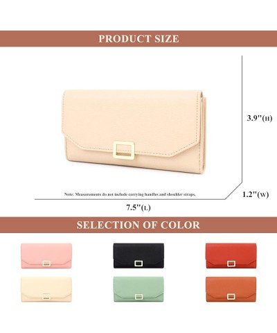 Vegan Clutch Bag for Women, Multi-Pocket Zipper Long Wallets Soft PU Leather Purses Fashion Card Holder (Yellow) Yellow $15.8...