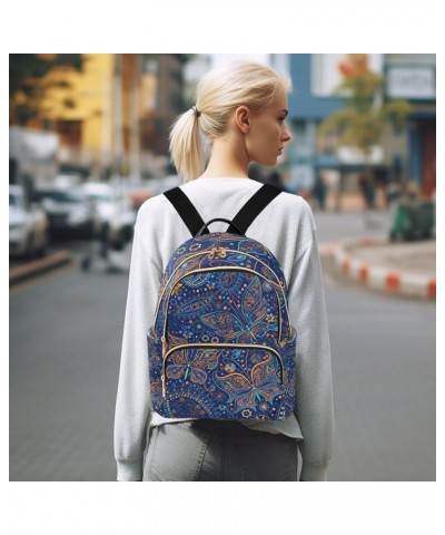 Small Backpack for Women Travel Bag Vintage Floral Butterflies Daypack Purse Fashion Shoulder Bag Rucksack Small B230 $12.74 ...