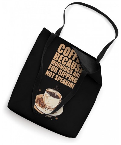 Coffee Cup Barista Coffein Morning Funny Sarcastic Coffee Tote Bag $14.63 Totes