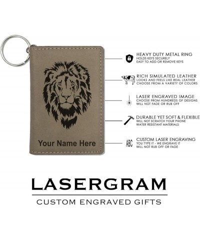 ID Holder Wallet, Basketball Slam Dunk Man, Personalized Engraving Included (Teal) Light Brown $15.11 Wallets