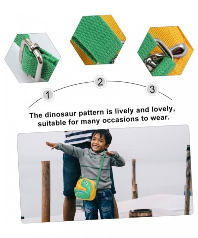 2 Pcs Dinosaur Messenger Bag Storage Bags Child Metal Toddler Yellowx2pcs $9.39 Others