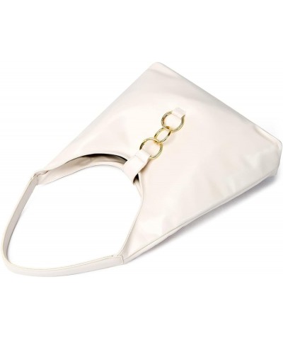 Shoulder Bag Retro Classic Purse Clutch Shoulder Tote HandBag with Zipper Closure for Women Hobo-white $12.18 Shoulder Bags