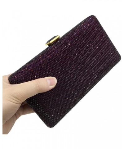 Elegant Women Box Clutch Crystal Evening Bags Wedding Handbags Bridal Purse $30.78 Evening Bags