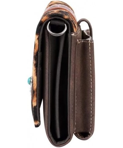 Wallet Western Crossbody Bag Shoulder Bag for Women Turquoise Leopard $18.87 Shoulder Bags