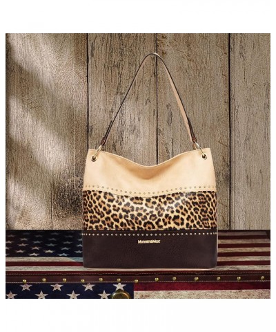 Hobo Bag Purses and Handbags for Women Top Handle Handbags with Pockets Zipper B-beige/Leopard/Coffee $13.06 Hobo Bags